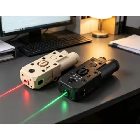 Precise Adjustment CQBL Nylon Under Mount Positioning Aimer Controllable Red Green Light Hobby Mod P