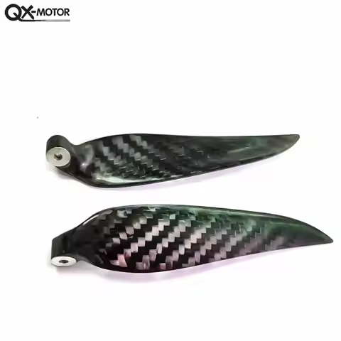 QX-MOTOR Carbon Fiber Folding propeller blade 9.5x5 10x6 12x6 13x6.5 15X10 16X8 18X10 For RC Airplan
