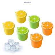 NARCISSUS13A0E 6pcs Ice Cube Mould, With Lid Ice Maker Container, Practical Cylindrical Ice Maker Re