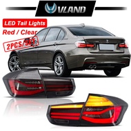 VLAND LED Tail Lights For 2013-2018 BMW 3 Series F30 F35 Sedan/F80 M3 LCI Style Red Rear Lamp With S