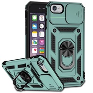 Hybrid Armor Ring Stand Holder Phone Case For iPhone 6 7 8 Slide Camera Lens Protect Hard Back Cover On iPhone 6plus 7plus 8plus
