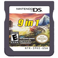9 In 1 DS Games Cartridge Pokemon Series Heartgold Soulsilver for 3DS/3DSLL/2DS/NDSL Video Game Console Card US/EU Version