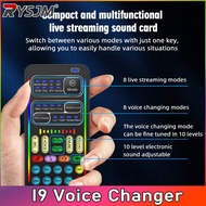 I9 Voice Changer Portable Sound Card Transformer Set Mini Sound Card For Game Anchor Recording Compu