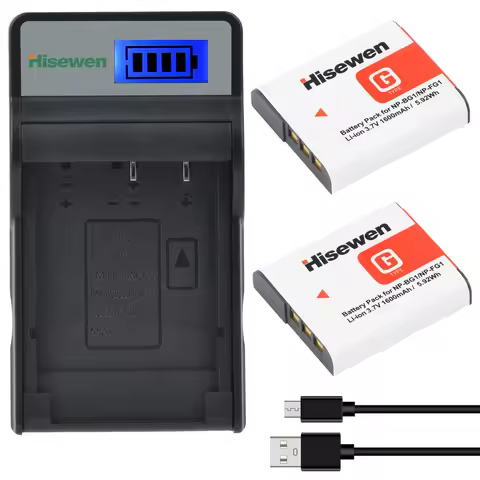 NP-BG1 NP-FG1 Battery Charger with Charger for Sony DSC-W100 DSC-W210 DSC-W110 DSC-W120 DSC-W130 DSC