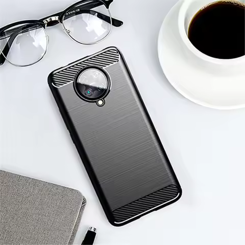 For Xiaomi Poco F2 Pro Case Rubber Bumper Silicon Carbon Fiber Cover For Xiaomi Poco F2 Pro Phone Ca
