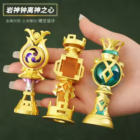 Game Genshin Impact Cosplay DokiDoki Baal Venti/Raiden/Zhongli Gnosis Props Cosplay Heart of God Pro
