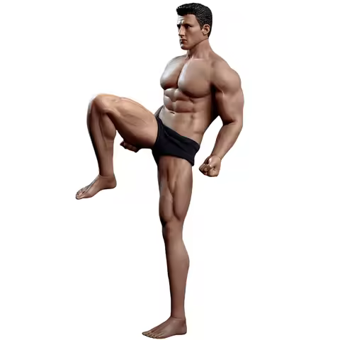 HIPLAY TBLeague 1/12 Seamless Muscular Male Body Suntan-Skin with Head Sculpt Action Figures Body