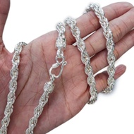 2026 Price 💰 6.5MM 足銀項鍊S990純銀扭紋麻花男纜繩鏈項鍊(S形扣)龍紋扣男頸鏈 素銀原本色無電鍍 防過敏
❌實價不議💰Fixed No bargainnig ❌
🔴Order預訂