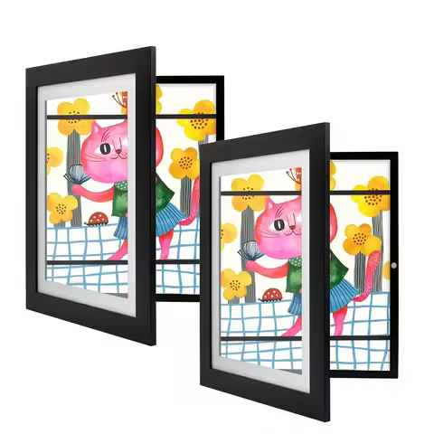 Kids Art Frames,Front Opening Kids Artwork Frames Changeable,Artwork Display Storage Frame for Wall,