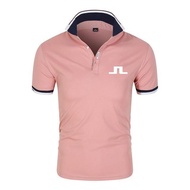 J Lindeberg Golf T-shirt Mens Golf Clothing Summer Comfortable Breathable Quick-drying Short Sleeve