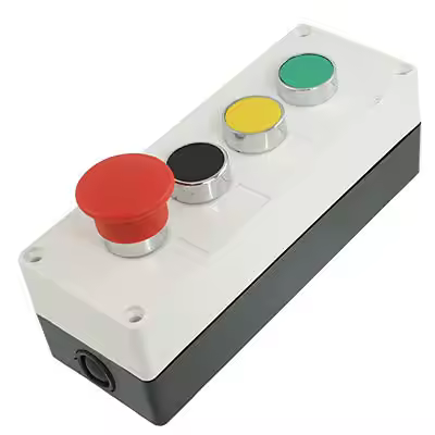 Mushroom Emergency Latching Pushubutton Push Button Switch Station Box