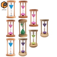 [prettyia]  , Wooden  Hourglass glass  6 mins/8mins/1/20 mins/2  Clock  for Games Classroom