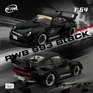 Model Model MM64 - RWB993 - 004 Black Porsche RWB 993 Black