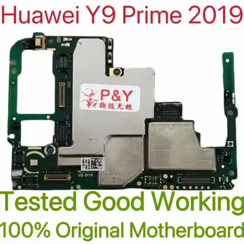 Original Unlocked Main Board For Huawei Y9 Prime 2019 Mainboard Motherboard Unlocked With Chips Circ