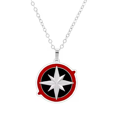 KPOP Acrylic Necklace Skz Fluorescent Rod Inspired Compass Pendant Necklace
