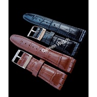 Swatch 21MM Watch Strap Swatch Leather Watch Strap 21MM Black Brown