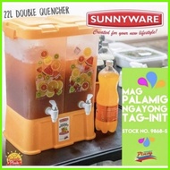 ▤ ◪ Sunnyware DOUBLE QUENCHER JUICE / WATER DISPENSER TWIN DISPENSER 9868-