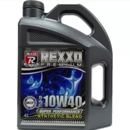 REXXO 10W40 4L Semi Synthetic Engine Lubricant Oil Minyak Hitam Enjin Pelincir ALL CAR Proton Perodua Toyota Honda