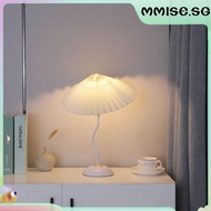 [mmise.sg] Modern Pleated Lamp Bedside Decoration Night Lamp USB Powered Bedroom Home Decor