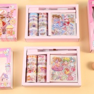 Agftoys Stickers 1 Set Box Premium Princess Character + Sticker Cutter + Sticker Roll