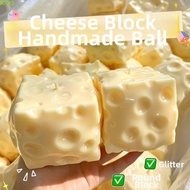 BUCKS Cheese Squeezed Cube, Crunchy 5/6/7cm Crackling Cheese Pinch, Novelty Kneading Super Soft Hand