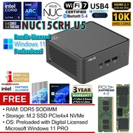 ASUS NUC 15 PRO TALL L10 w/WIN 11 PRO Intel Core Ultra 5 225H Mini PC (Intel NUC15 i5 Cyber Canyon N