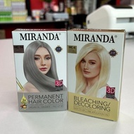MIRANDA BLEACHING + MIRANDA ASH BLONDE 9.1 COMBO HAIR COLOR