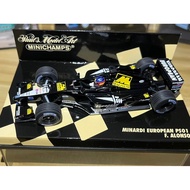 Minichamps 1/43 PS01 Alonso Mini Cut Minichamps Minnaldi Fleet 2001 PS01 Rider Rookie "Head Brother"