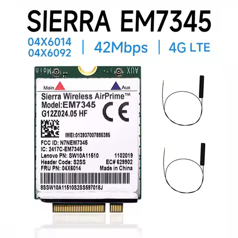 WDXUN for EM7345 4G LTE Mobile Broadband 4G CARD WWAN EM7345 Module 04X601904X6014 For X240 T440 T44