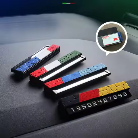 Universal Car temporary parking number plate Alcantara suede For vw Audi Toyota Honda Nissan Avita C