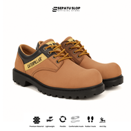 Sepatu Safety Pria Boots Caterpillar Ujung Besi Sefty Boots Steel Toe - Sepatu Kerja Proyek Septi Tr