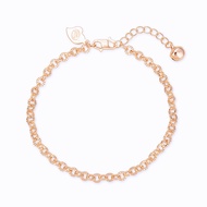 HYL JEWELRY COD Couple Gelang Titanium Wanita Anti Karat Emas Muda Couple Pasangan Sahabat Inisial B