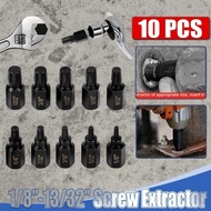 10PCS Screw Extractor Hex Head Bolt Extractor Damaged Screw Extractor Set Bolt Extractor Screw Remov