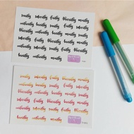 MyPace Days of the Week | Sticker for Journal Planner