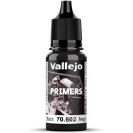 Vallejo - Surface Primer Color | Black Acrylic Primer 18 ml (0.6 fl.oz.) | Matte Finish and Fast Dry