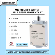 LIMIT SWITCH LX19-001 PLUNGER MOMENTARY LIMIT SWITCH 1NC 1NO