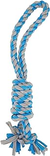 Dog Rope Toys, Color Rope Tug, for Large and Medium Aggressive Chewers, Indestructible Dog Chew Toys, Tug Of War Dog Toy, Cotton Teeth Cleaning(blue)