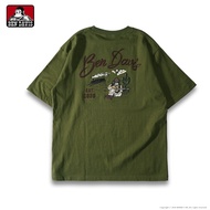 【Readystock】BEN DAVIS WILD WEST EMB T-shirt American Guitar Ape Cactus Printed Men's Short T 4-Color