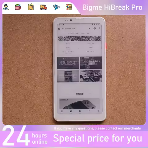 BIGME Hibreak Pro 6.13" E-Ink Ebook Reader – High-Resolution 300PPI, Android 14, 8GB+256GB, NFC Tabl