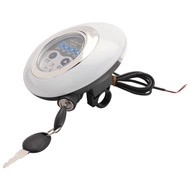 []-3 In1 LED Headlight Electric Bike Scooter Frontlight Light Horn Lock Instrument Panel Horn Instru