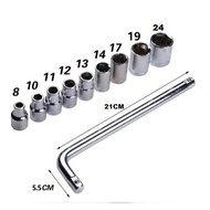 Socket Wrench Set 8-24 Socket Whrench set 10 pcs complete Socket 8-24