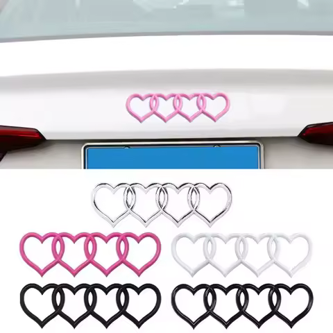*Car Love Heart Logo Sticker Rear Trunk Tail Label Badge Emblem Decal For Audi Q7 A7 A6 S3 S4 A5 A4 
