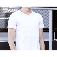 【Clearance Sale】Unisex Free T-Shirt Kosong Plain Polyester Round Neck Tops Gym/Fitness//Casual/Sports