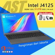 Laptop Baru 15.6 Inci J4125 Ram 12g 256gb Ssd Ips Layer11 office bouns