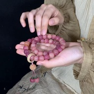 [Ziyao] Bodhi Bracelet Men Women Double Circle Finger Disc Play Bracelet Buddha Beads Wenwan