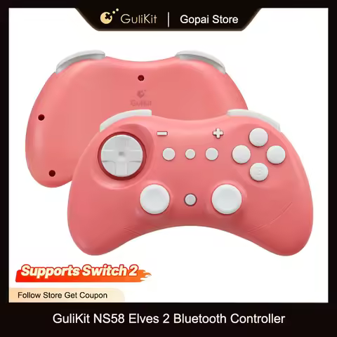 GuliKit NS58 Elves 2 Game Controller for Switch/Switch 2,Windows, IOS, Android, Bluetooth Gamepad Su