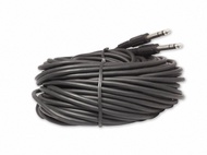 100 Foot 1/4" (6.3mm) Stereo Male/Male Headphone/Microphone Cable