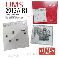 (10 PCS ) UMS2913A-R1/SP2913A /UMS 2913A /13A 250V ONE GANG SWITCHED SOCKET OUTLET / WALL SOCKET/13A