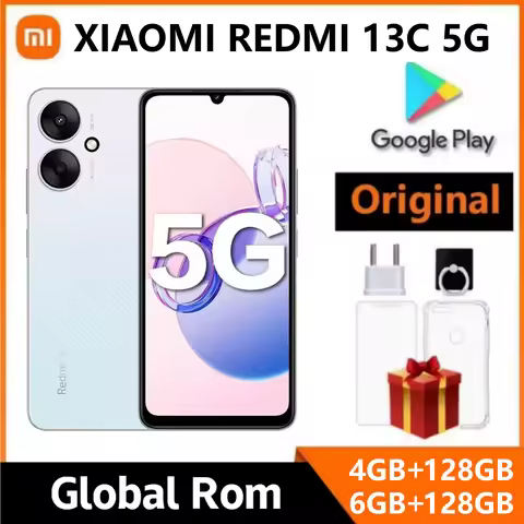 Original Redmi 13C 5G 4GB/6GB 128GB 5000mAh Smartphone Dimensity 6100+ 6.74" ultra-large Display 50M