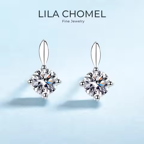 Lover Valentines Day 18K White Gold Wife Birthday Gift 0.4/0.6/1CT Moissanite Diamond Women Wedding 